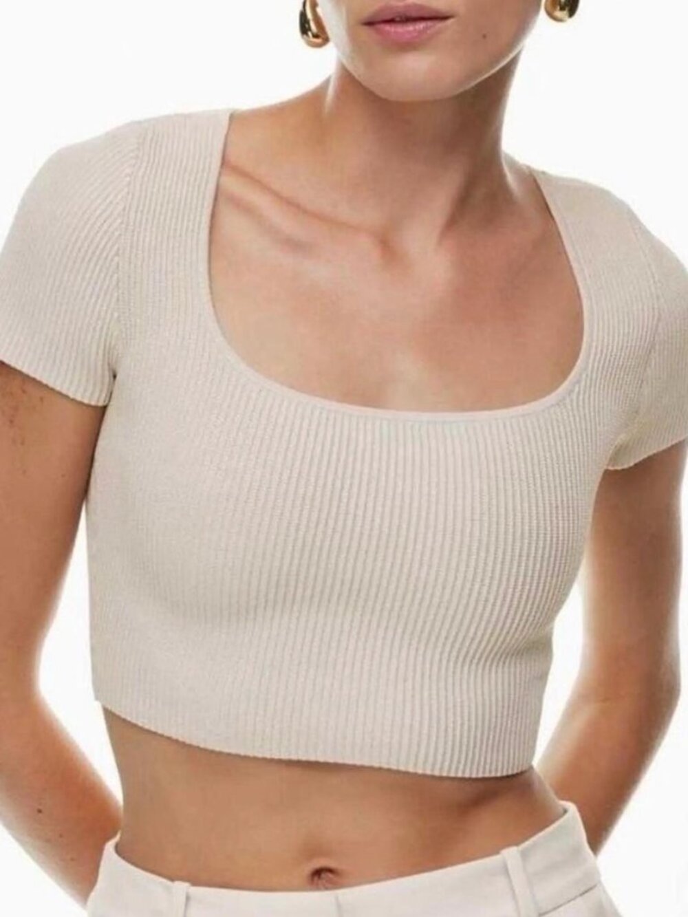 Aritizia Sculpt Knit Crop Top